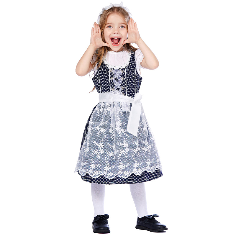 Oktoberfest Girls Blue Dirndl