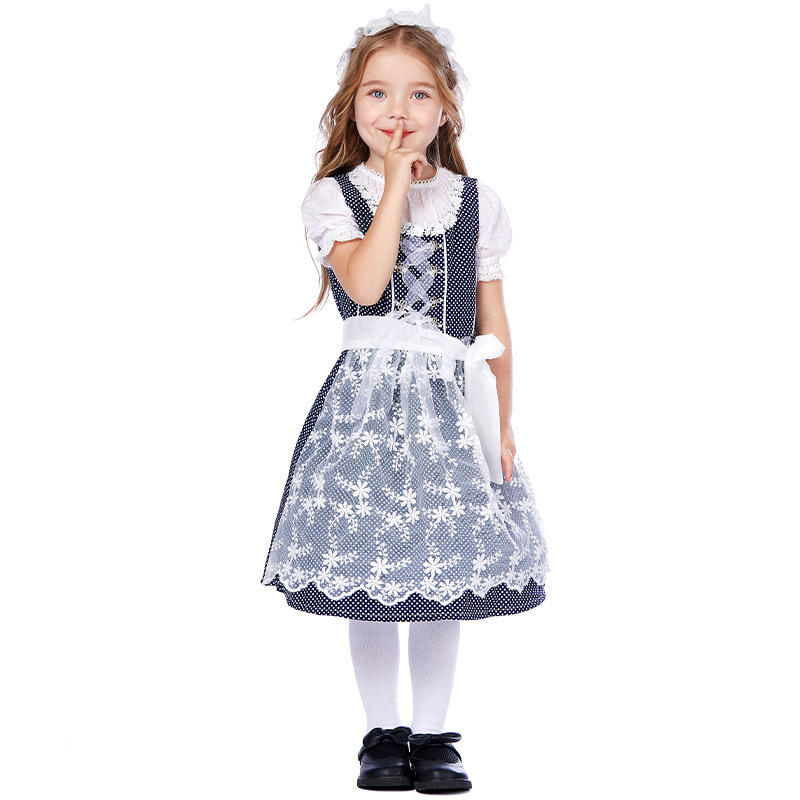 Oktoberfest Girls Blue Dirndl