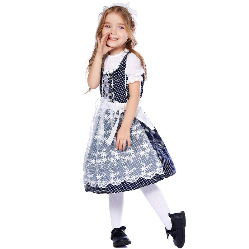 Oktoberfest Girls Blue Dirndl