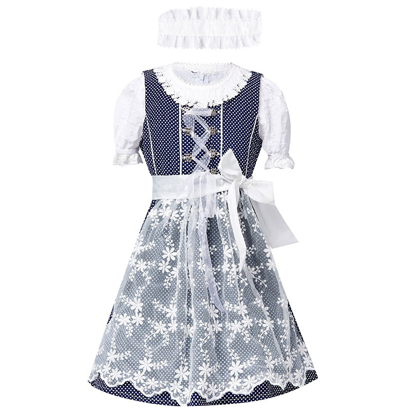 Oktoberfest Girls Blue Dirndl