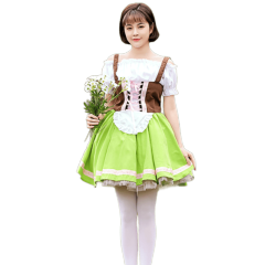 Wholesale Women's Oktoberfest Dress - Green Tutu German Costume