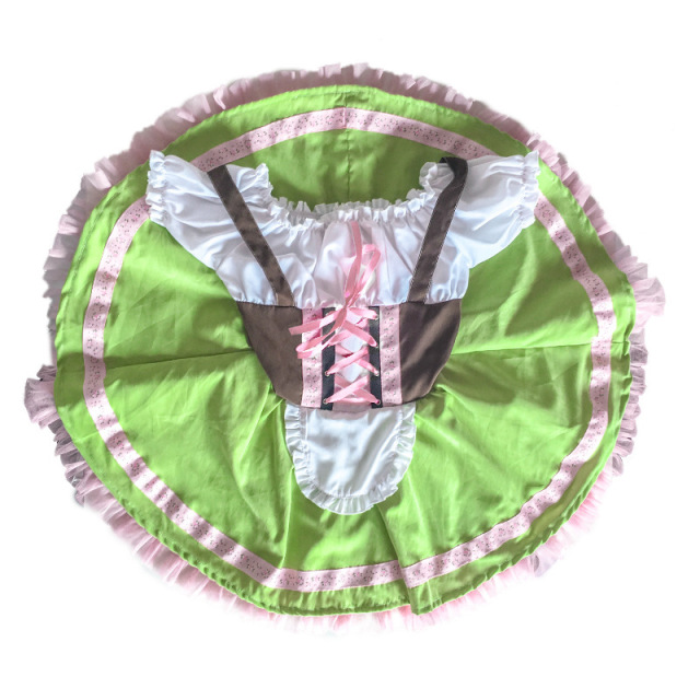 Wholesale Oktoberfest Girls Dress - Green Tutu Bavarian Costume