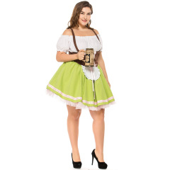 Wholesale Plus Size Oktoberfest Costumes - Green Bavarian Dress