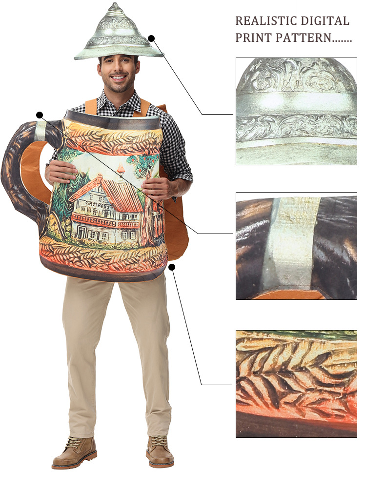 Oktoberfest Adult Beer Stein Costume