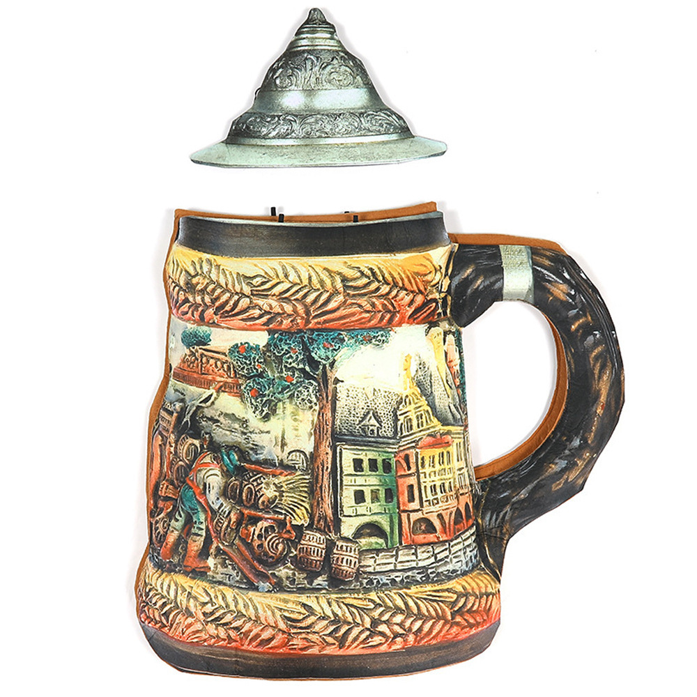 Wholesale Men's Oktoberfest Costumes - 3D Beer Stein Mug Outfit