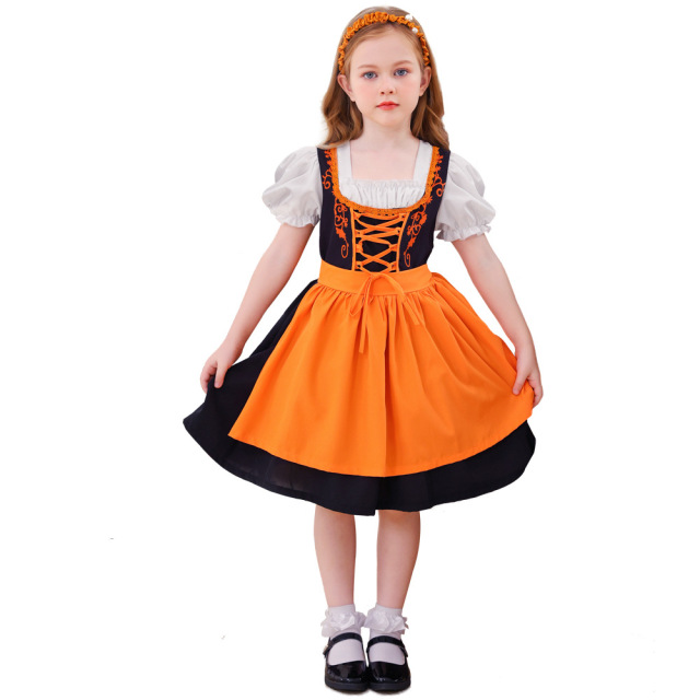 Wholesale Girls Bavarian Dress & Pet - Oktoberfest Dirndl Costume