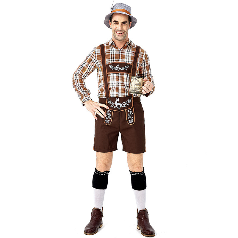 Wholesale German Attire Lederhosen - Men's Oktoberfest Outfit