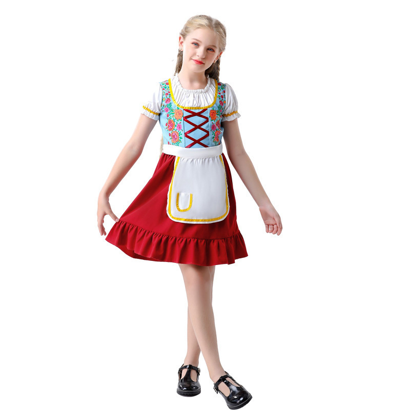 Wholesale Girls Modern Dirndl Dress - German Festival Girl Outfit
