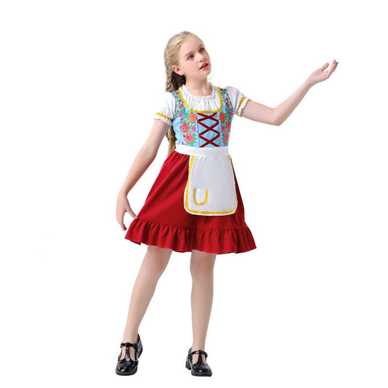 Wholesale Girls Modern Dirndl Dress - German Festival Girl Outfit