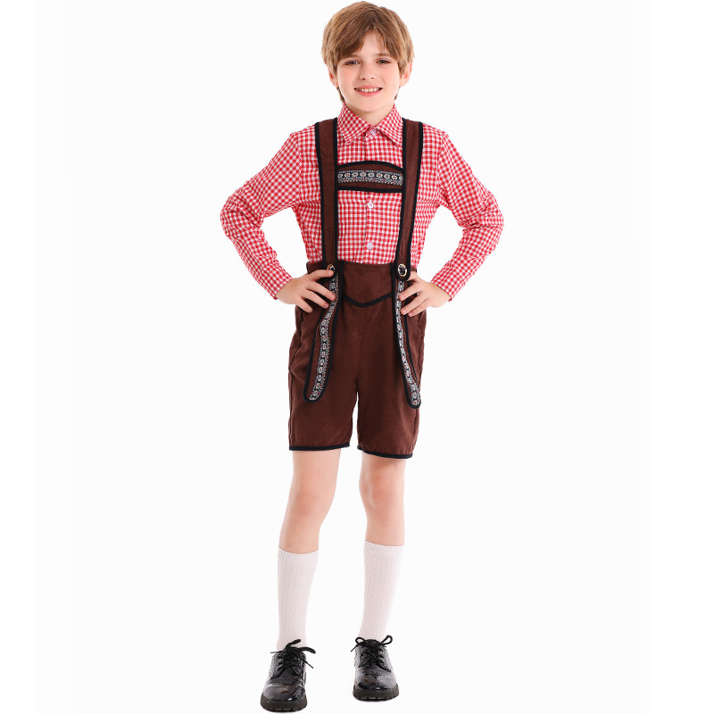 Wholesale Octoberfest Costume - Boys Traditional German Lederhosen