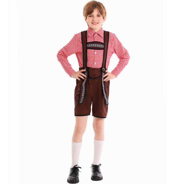 Wholesale Octoberfest Costume - Boys Traditional German Lederhosen