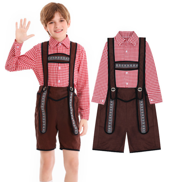 Wholesale Octoberfest Costume - Boys Traditional German Lederhosen
