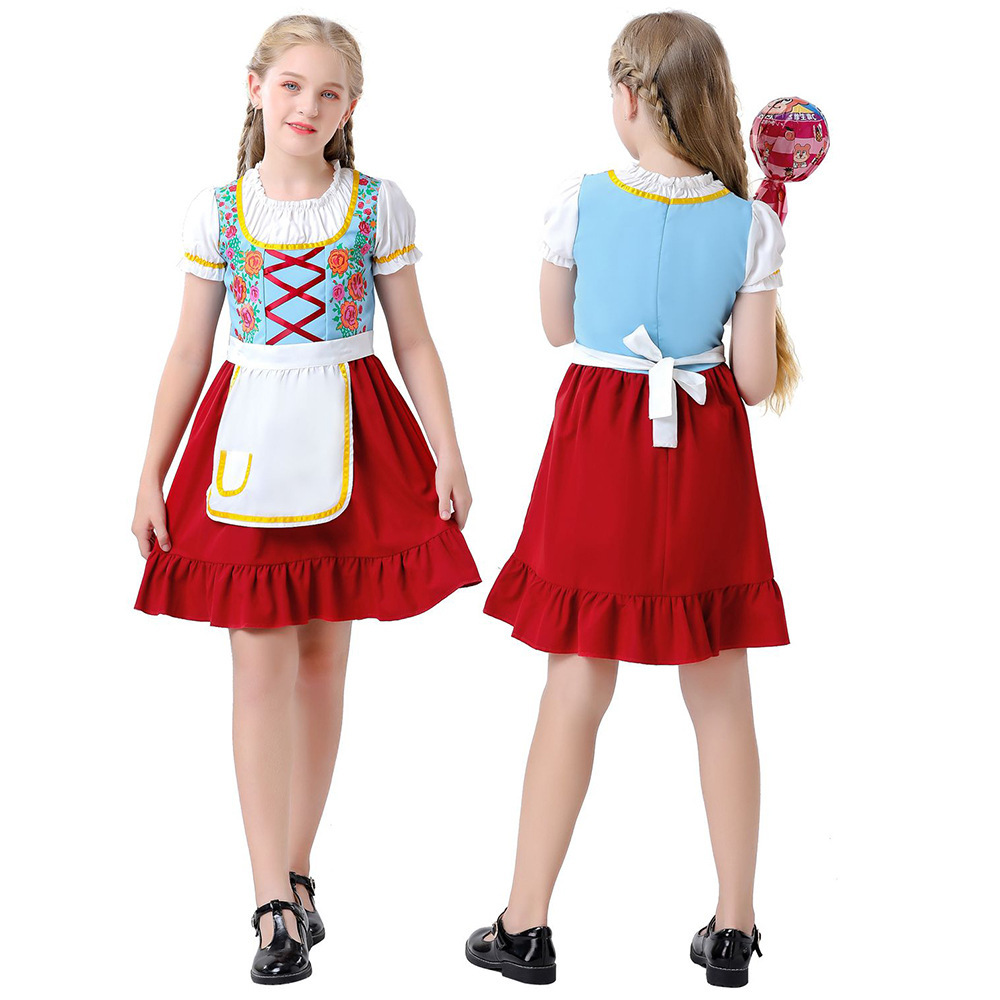 Wholesale Girls Modern Dirndl Dress - German Festival Girl Outfit