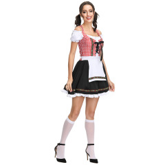 Sexy Dirndl - Red Gingham Oktoberfest Dress