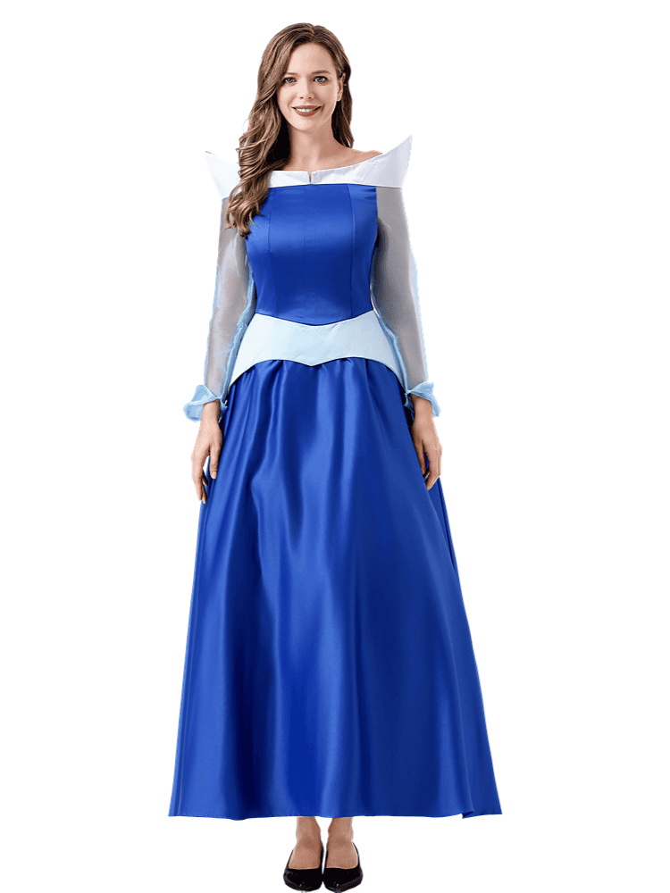 Wholesale Princess Gown - Classic Aurora Blue Dress Costume