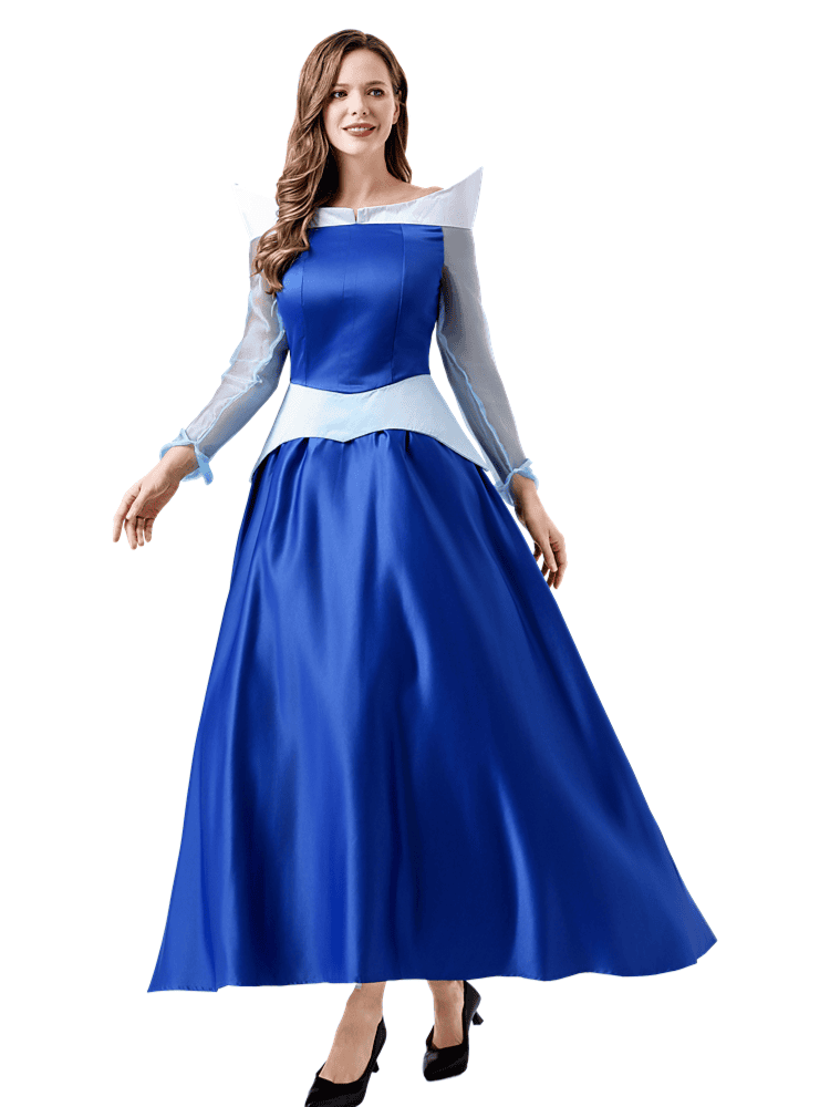 Wholesale Princess Gown - Classic Aurora Blue Dress Costume