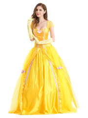 Wholesale Princess Gown - Adult Beauty Beast Costume Ballgown