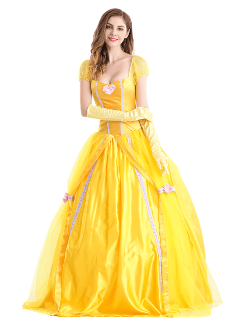 Wholesale Princess Gown - Adult Beauty Beast Costume Ballgown