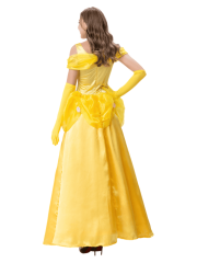 Elegant Wholesale Classic Princess Gown - Adult Yellow Belle Dress & Gloves