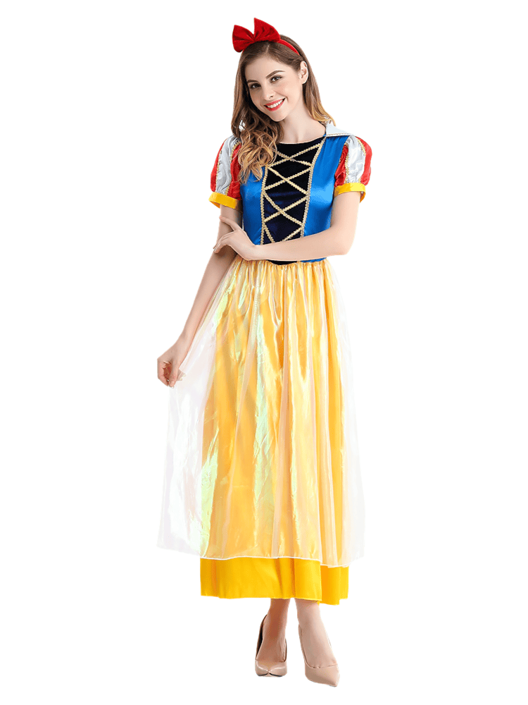 Wholesale Premium Classic Princess Dress - Adult Snow White Costume & Bow