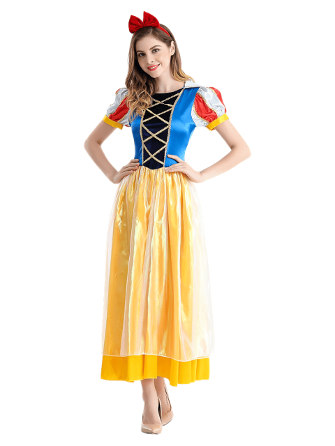 Wholesale Premium Classic Princess Dress - Adult Snow White Costume & Bow