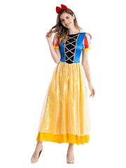 Wholesale Premium Classic Princess Dress - Adult Snow White Costume & Bow