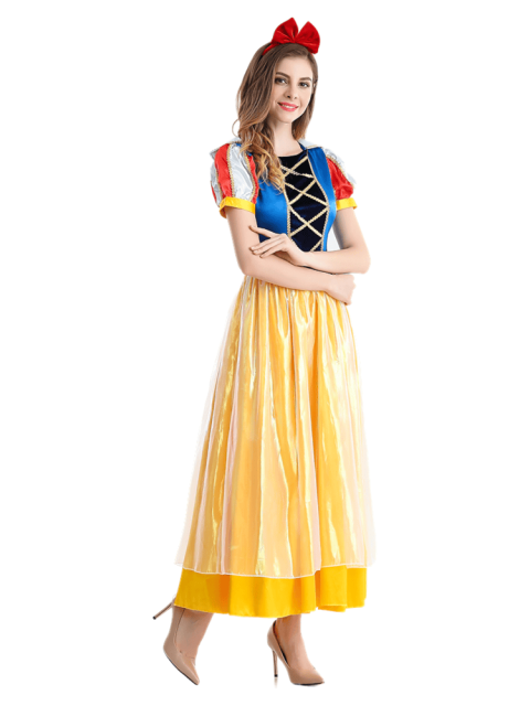 Wholesale Premium Classic Princess Dress - Adult Snow White Costume & Bow