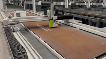 Wooden Board Steel Sheet Logo And QR Code System