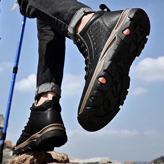 New Style Fashion Hiking Sneakers Trekking Mountain Waterproof hiking Athletic Men′s Comfortable Breathable Shoes Men Fashion hiking Outdoor Safety Shoes Sport Leisure Footwear Cow Suede Leather Fabric Working Breathable Shoes