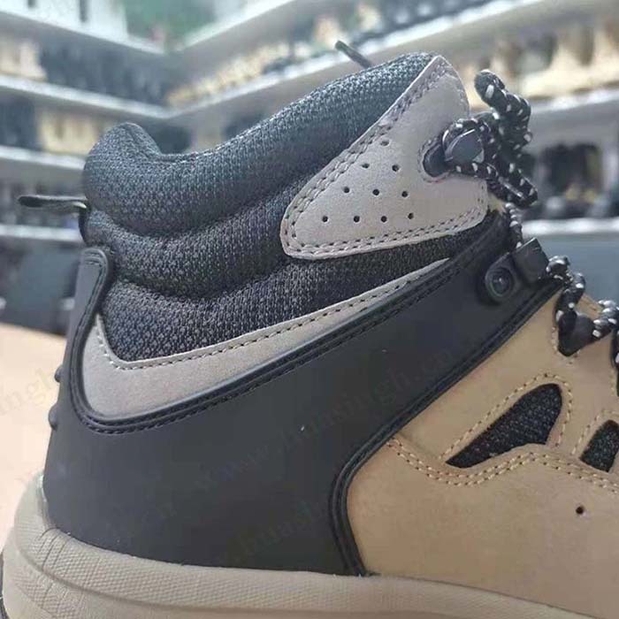 New Fashion Outdoor Sport Nubuck Leather Ankle Safety Shoes Anti-Shock hiking Shoes Comfortable Breathable Shoes Wholesale Sport Lace up Lightweight hiking Men Fashion Casual Sneaker Comfortable Breathable Hiking Shoes