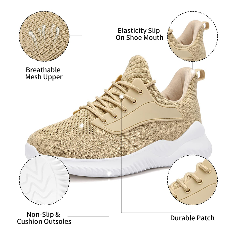 Lightweight Women Tennis Shoes Walking Sneakers Running Slip On Gym Athletic Workout Nursing Comfort Work Shoe Women's Walking Shoes Slip on Tennis Sneakers Casual Athletic Running Lightweight Breathable Mesh Knit Non Slip Shoes