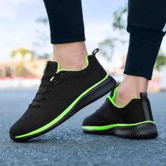 Men‘s Knit Sneakers Lightweight Running Shoes Athletic Gym Training Running Shoes Anti-Slip Walking Fitness Sneakers Customized Logo Outdoor Breathable Mesh Running Shoes Athletic Jogging Shoes Men Sport Running Footwear