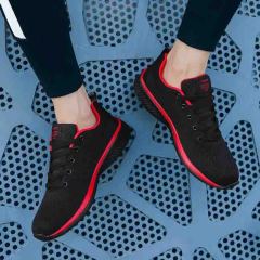 Men‘s Knit Sneakers Lightweight Running Shoes Athletic Gym Training Running Shoes Anti-Slip Walking Fitness Sneakers Customized Logo Outdoor Breathable Mesh Running Shoes Athletic Jogging Shoes Men Sport Running Footwear