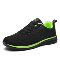 Men‘s Knit Sneakers Lightweight Running Shoes Athletic Gym Training Running Shoes Anti-Slip Walking Fitness Sneakers Customized Logo Outdoor Breathable Mesh Running Shoes Athletic Jogging Shoes Men Sport Running Footwear