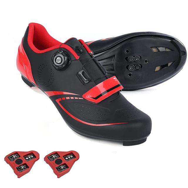 Hot selling high quality and professional Mens Classic Sports Cycling Shoes Compatible Cycling Shoes Mountain Men's Bike Bicycle Cycling Shoes Compatible Good for Indoor Cycle  Off Road and MTB Buckle Strap