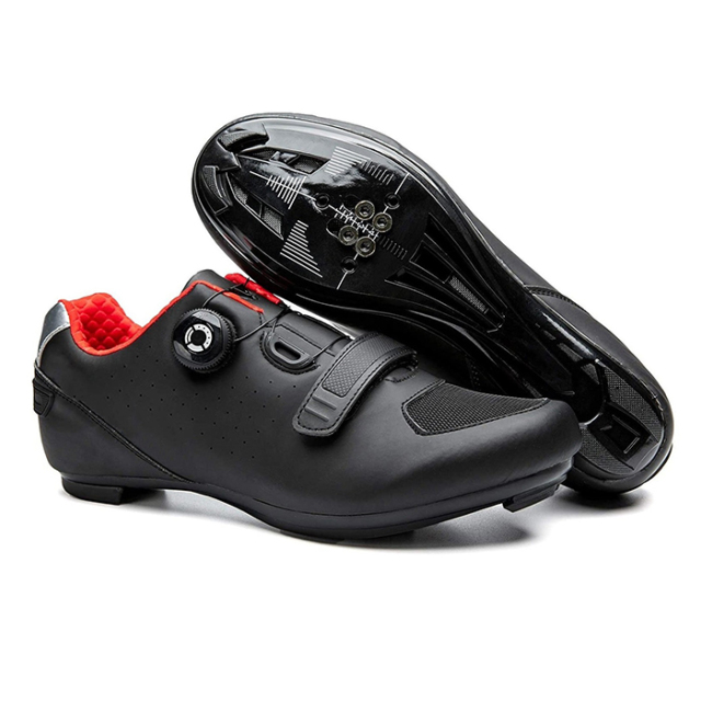 Cycling Shoes Men Spinning Mountain Bike SPD Biking Shoes Upper Reflective Strip for Outdoor New Fashionable Breathable Bicycle Shoes MTB Cycling Shoes Fluro Biking Shoes New Fashionable Mountain Road Bike Shoes for Men Women Wear resistant Bike Shoes