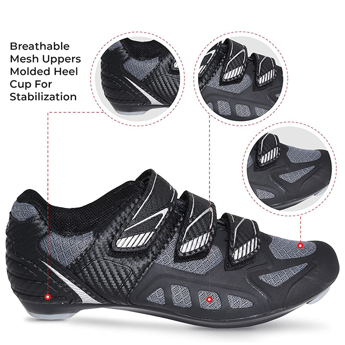 New good Quality Road Bike Mesh Cycling Shoes men and women Road Cycling Safety Rode Bike Shoes Professional Outdoor Cycling Shoes Men's Road Bike Cycling Shoes Peloton Shoe Compatible Lock Mountain Riding Shoes Indoor