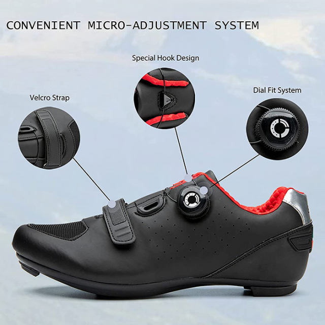 Cycling Shoes Men Spinning Mountain Bike SPD Biking Shoes Upper Reflective Strip for Outdoor New Fashionable Breathable Bicycle Shoes MTB Cycling Shoes Fluro Biking Shoes New Fashionable Mountain Road Bike Shoes for Men Women Wear resistant Bike Shoes