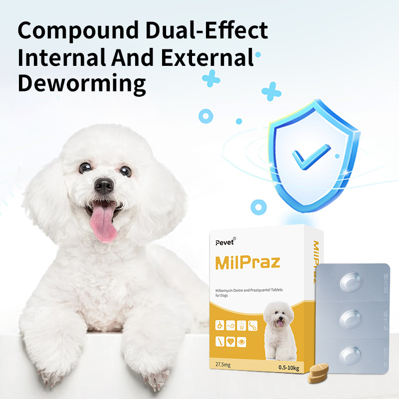 27.5mg Milbemycin Oxime and Praziquantel Tablets for Dogs,27.5mg Milbemycin Oxime and Praziquantel Tablets for Dogs,Pevet