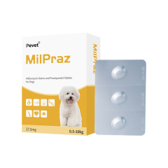 27.5mg Milbemycin Oxime and Praziquantel Tablets for Dogs,27.5mg Milbemycin Oxime and Praziquantel Tablets for Dogs,Pevet