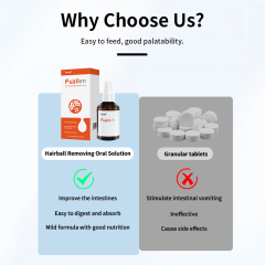 Hair expelling support syrup,Hairball Removing Oral Solution,Pevet