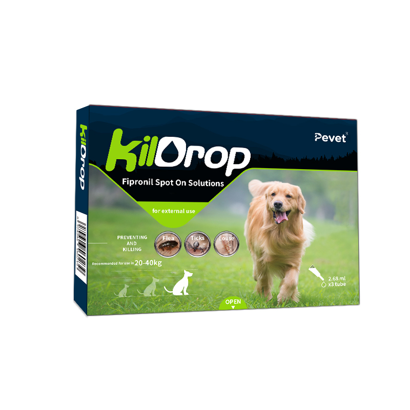 Spreads through Sebum Fipronil Spot On Solutions for dog with a weight of 20 to 40kg,Spreads through Sebum Fipronil Spot On Solutions for dog with a weight of 20 to 40kg,Pevet
