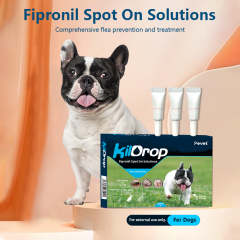 Factory OEM Pet Dewormer Fipronil Spot on Solutions for Dogs with a Weight of 10 to 20kg,Spreads through Sebum Fipronil Spot On Solutions for dog with a weight less than 10kg,Pevet