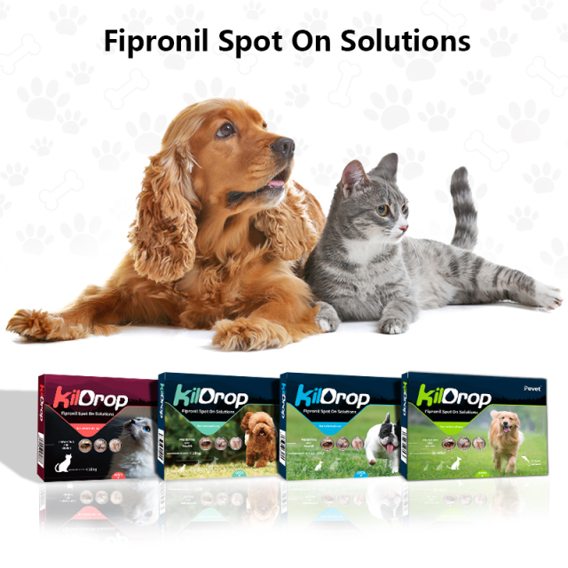 Easy to administer Spreads through Sebum Fipronil Spot On Solutions suitable for cats with a weight of less than 10kg,Spreads through Sebum Fipronil Spot On Solutions,Pevet