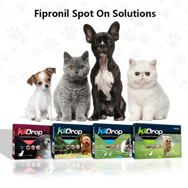 Easy to administer Spreads through Sebum Fipronil Spot On Solutions suitable for cats with a weight of less than 10kg,Spreads through Sebum Fipronil Spot On Solutions,Pevet