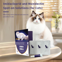 ยากำจัดหมัดและเห็บออกฤทธิ์ยาวนาน Moxidectin Imidacloprid สูตรผสมแบบหยดสำหรับแมว,ยากำจัดหมัดและเห็บออกฤทธิ์ยาวนาน Moxidectin Imidacloprid สูตรผสมแบบหยดสำหรับแมว,Pevet