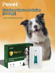 Fluralaner Spot-on Solution dla psów i kotów, zapobiega alergicznemu zapaleniu skóry u psów i kotów oraz chorobie Lyme spowodowanej inwazją kleszczy/pcheł, długotrwała ochrona przez 12 tygodni, szerokospektralny środek roztoczobójczy do stosowania miejsco,Krople Fluralaner dla psów i kotów Odrobaczacz dla zwierząt Lek weterynaryjny OEM Dostosuj ostatnie 12 tygodni odrobaczania psów odrobaczania kotów odrobaczania kleszczy i roztoczy bezpieczny i łagodny dla psów hodowlanych, a także suk ciężarnych i karmią,Pevet