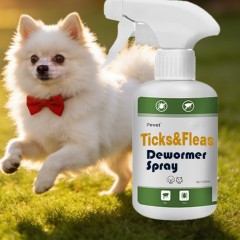Spray antiparassitario rapido per animali domestici, ideale per la casa e gli esterni, elimina i parassiti in 30 secondi. Sicuro per cuccioli di 2 giorni, profumo fresco e leggero, non irritante e delicato. Disponibile in diverse misure.,Spray vermifugo contro pulci e zecche per cani e gatti. Trattamento antipulci ad azione rapida. Farmaco vermifugo per cani e gatti.,Pevet