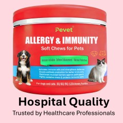 Comprimés à mâcher pour chiens contre les allergies et l'immunité - Formule OEM - Soulagement des allergies - Soutien immunitaire - Riche en protéines - Biologique - Sans céréales - Ingrédients limités - Absorption rapide du calcium,Comprimés à mâcher pour chiens contre les allergies et l'immunité - Formule OEM - Soulagement des allergies - Soutien immunitaire - Riche en protéines - Biologique - Sans céréales - Ingrédients limités - Absorption rapide du calcium,Pevet