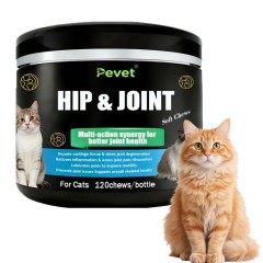 Comprimés à mâcher souples pour l'articulation de la hanche des chiens et chats (OEM/ODM) - Formule multivitaminée MSM - Réparation du cartilage - Soutien de la mobilité - Santé osseuse,Comprimés à mâcher souples pour l'articulation de la hanche des chiens et chats (OEM/ODM) - Formule multivitaminée MSM - Réparation du cartilage - Soutien de la mobilité - Santé osseuse,Pevet